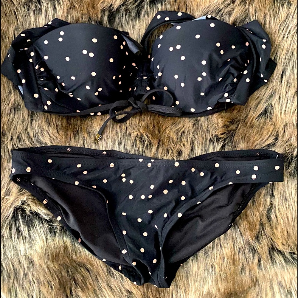 Kate Spade polka dot bikini with multi-way tie
